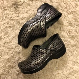 Dansko patterned clogs